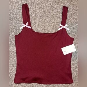 Cute Maroon tank, NWT